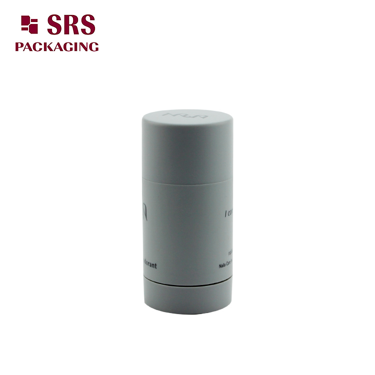 D042 SRS Grey round Luxury Custom Men Deo Stick Container