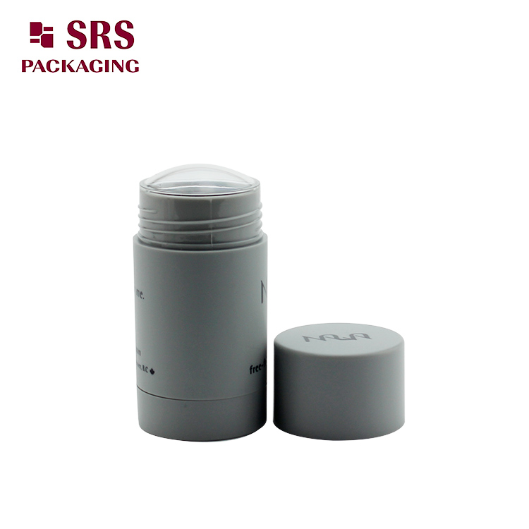 D042 SRS Grey round Luxury Custom Men Deo Stick Container