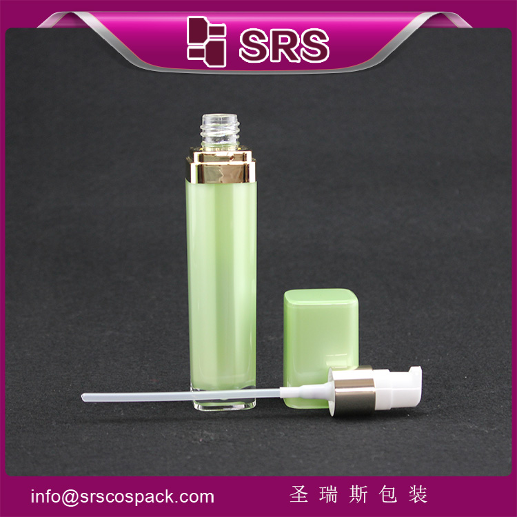 L051 30ml 60ml Green Square Acrylic Empty Luxury Lotion Plastic Bottle