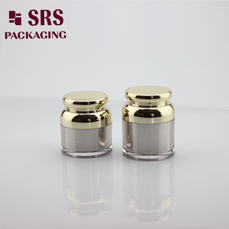 J316 Unique Design Cosmetic Container 30ml 50ml Acrylic Cream Jars gold
