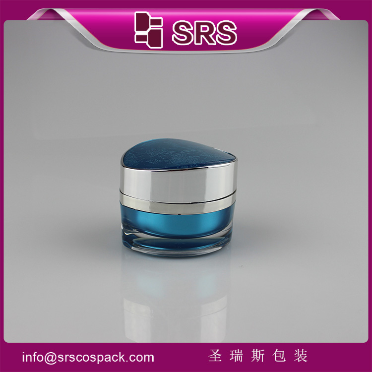 J104 acrylic facial mask jar eye shape cosmetic container