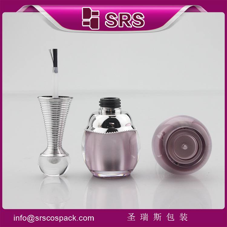 SRS Luxury pink Acrylic Container 8ml Cosmetic nail bottle empty