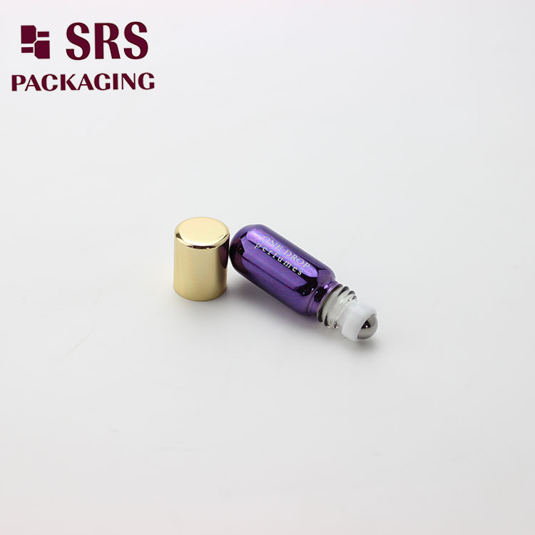 purple Pocket 3ml Mini Perfume Roll on Bottle Glass