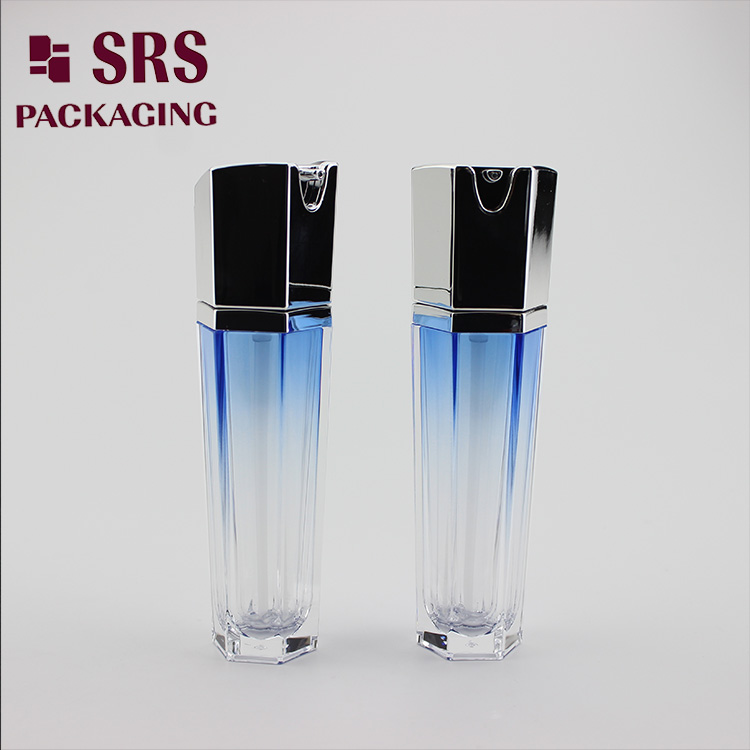 L601 Diamond Acrylic Lotion Bottle 30ml 50ml 100ml Airless Pump Container