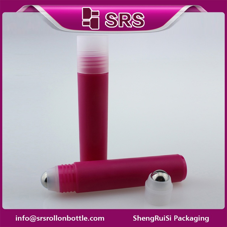 round plastic roll on 35ml bottle with PP clear cap