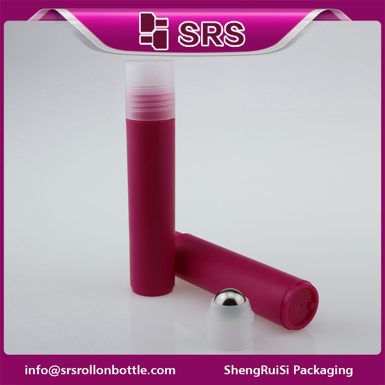 round plastic roll on 35ml bottle with PP clear cap