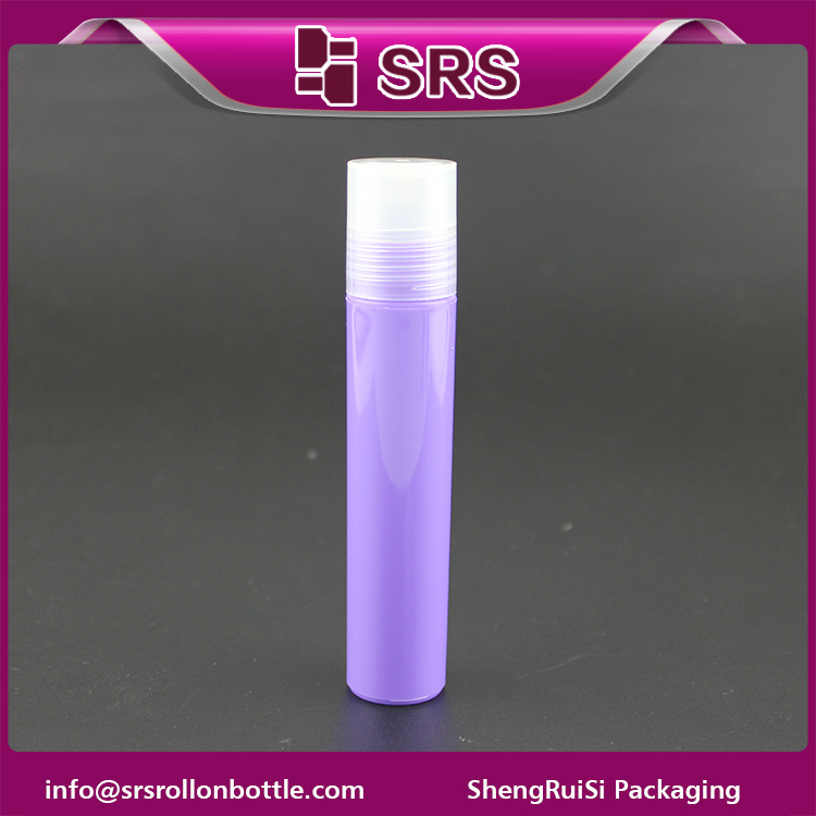 plastic 20ml three roller ball sample bottle for body oil