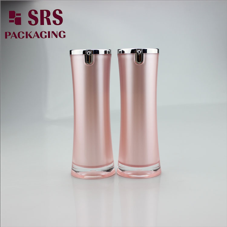 A093 Round Waist Airless Bottle 30ml 50ml Skin Care Lotion Bottle