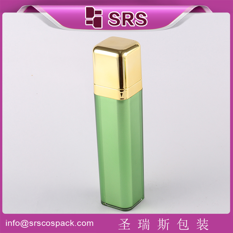 A056 acrylic Square Cosmetic 15ml 30ml 50ml Airless Pump Bottle