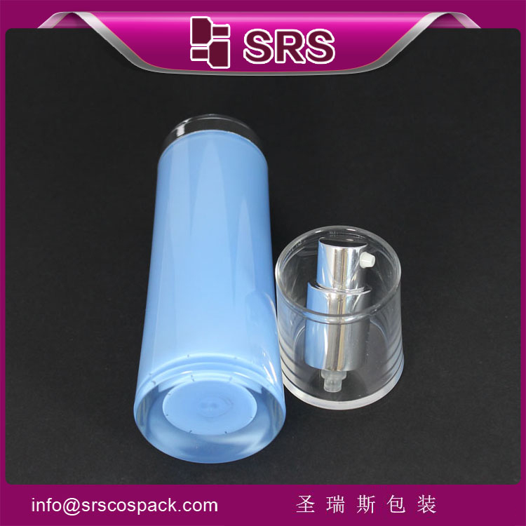 A094 acrylic 30ml 50ml round waist airless bottle empty packaging