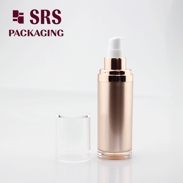 A301 China factory acrylic round lotion bottle with airless pump 