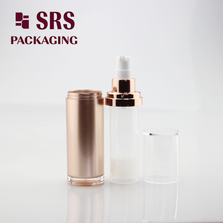 A301 China factory acrylic round lotion bottle with airless pump 