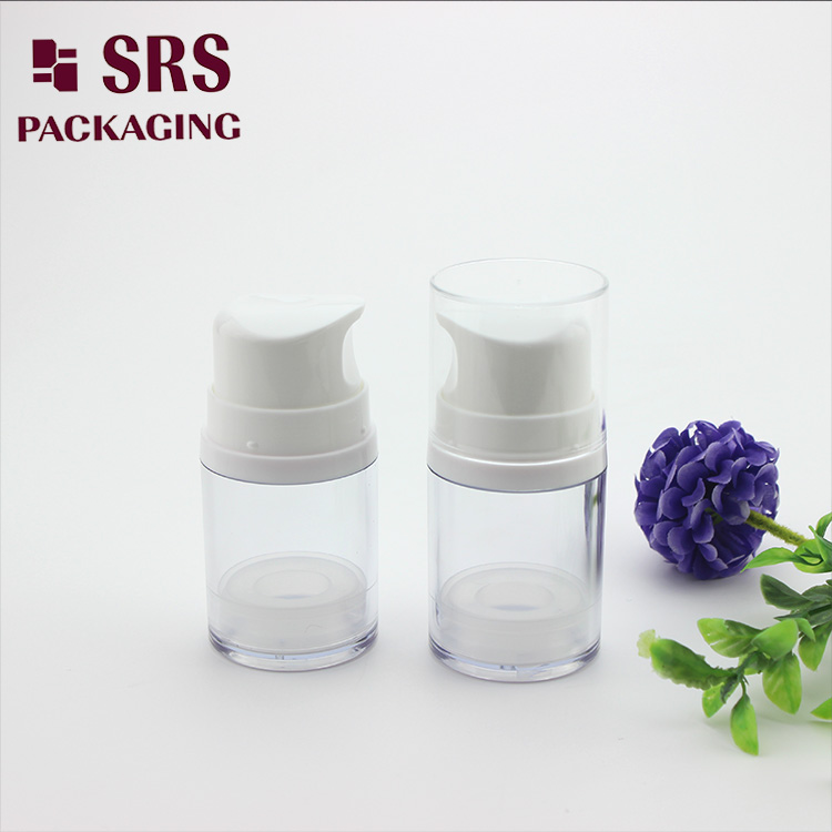 A0215 big airless bottle 50ml 120ml 180ml ice cream mask plastic clear packaging