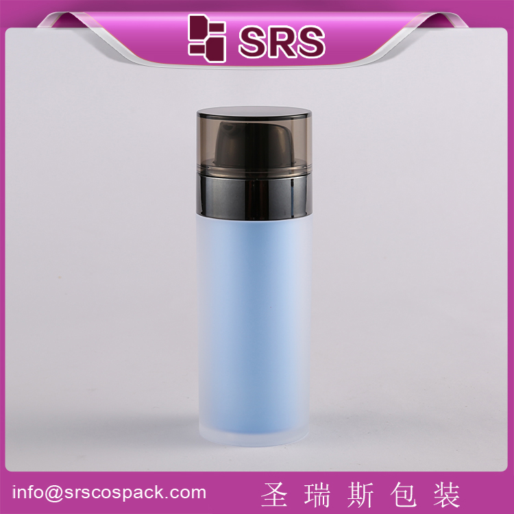 A0212 acrylic round 30ml 50ml airless pump lotion bottle 