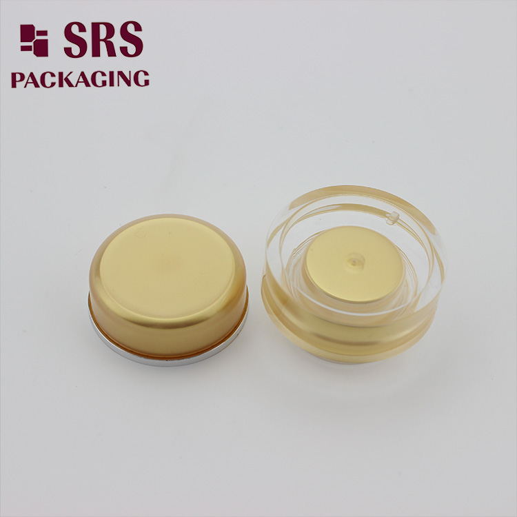 J020 Luxury cosmetic container round shape acrylic cosmetic cream jar for wholesales