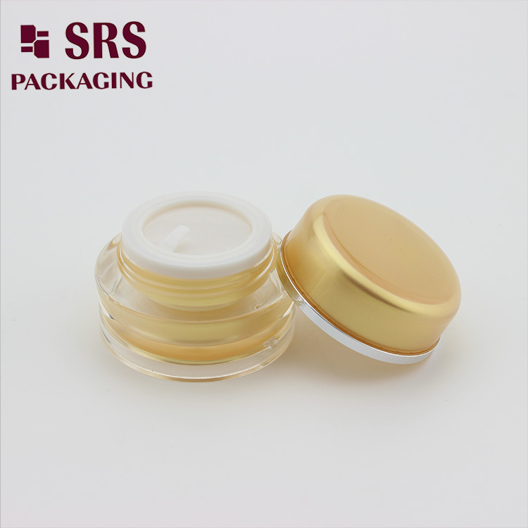 J020 Luxury cosmetic container round shape acrylic cosmetic cream jar for wholesales