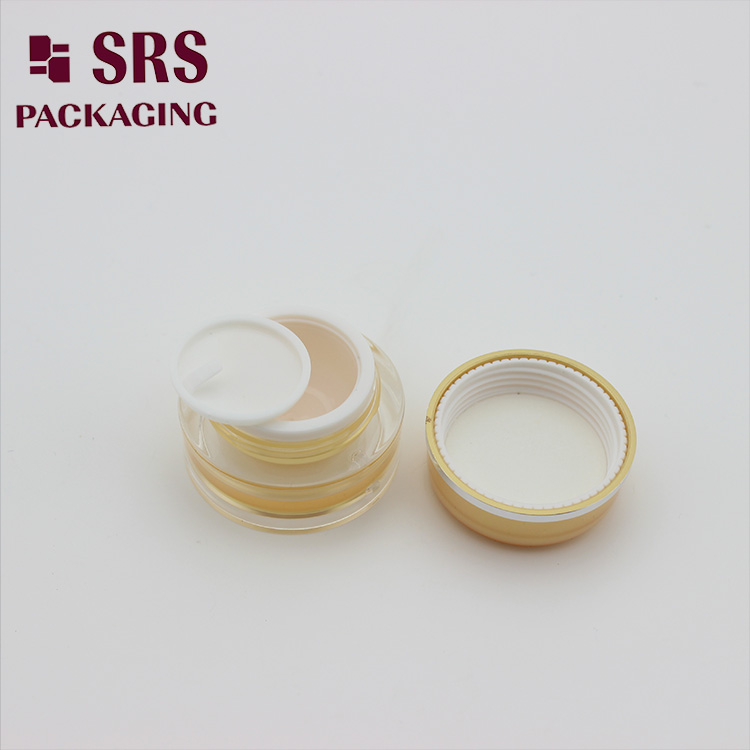 J020 Luxury cosmetic container round shape acrylic cosmetic cream jar for wholesales