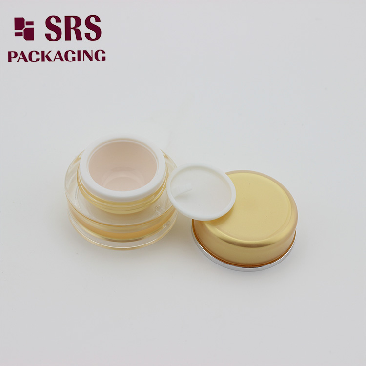 J020 Luxury cosmetic container round shape acrylic cosmetic cream jar for wholesales