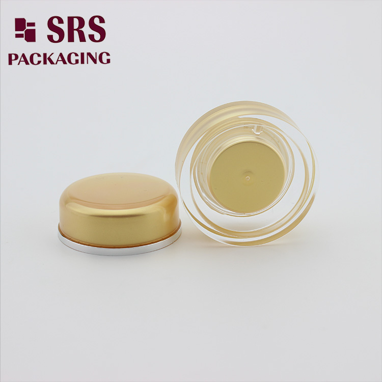 J020 Luxury cosmetic container round shape acrylic cosmetic cream jar for wholesales