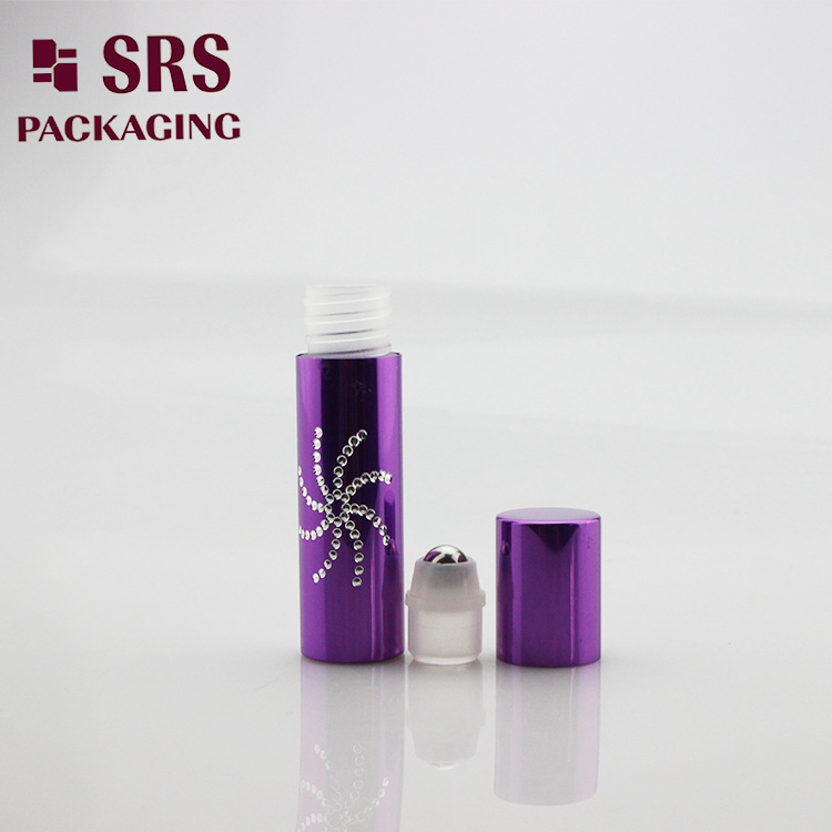 5ml aluminum Hair Tonic use roll on small bottle with steel ball