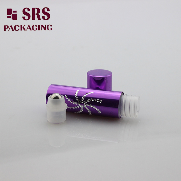 5ml aluminum Hair Tonic use roll on small bottle with steel ball