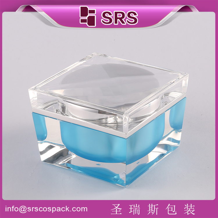 J055 square acrylic cream container