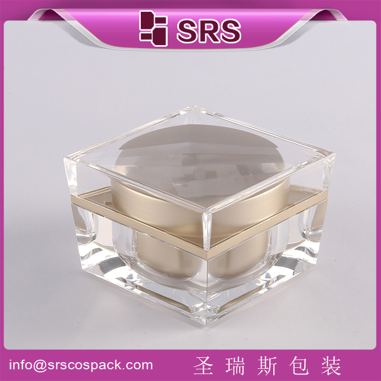 J055 square acrylic cream container