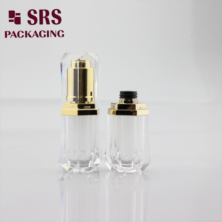 DB003 transparent acrylic empty 8ml drop bottle essential oil