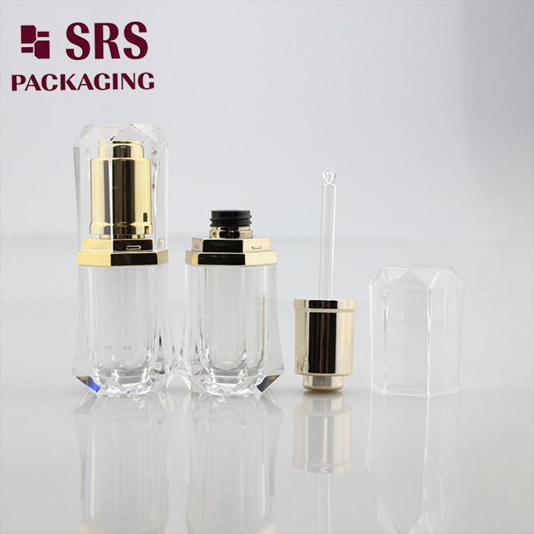 DB003 transparent acrylic empty 8ml drop bottle essential oil