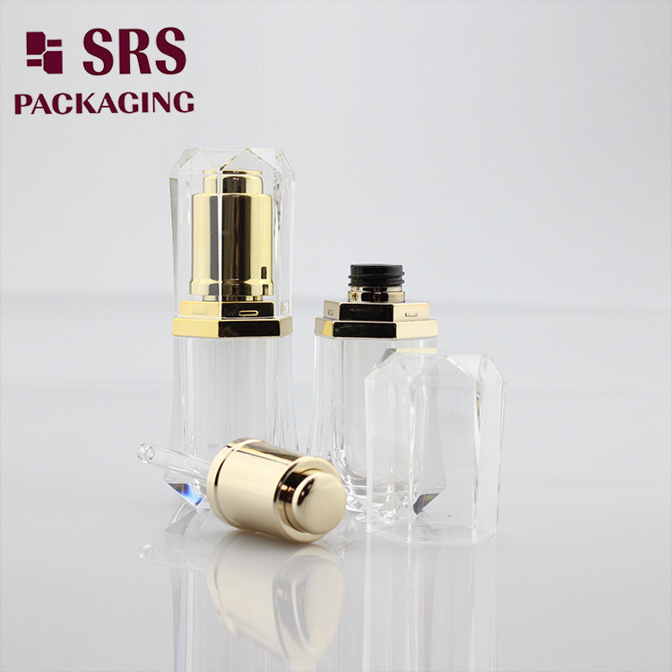 DB003 transparent acrylic empty 8ml drop bottle essential oil