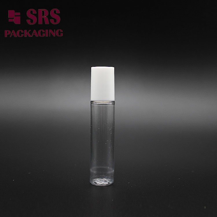 PET-8ML Clear Round Pet Plastic Roller Ball Bottle for Lip Gloss