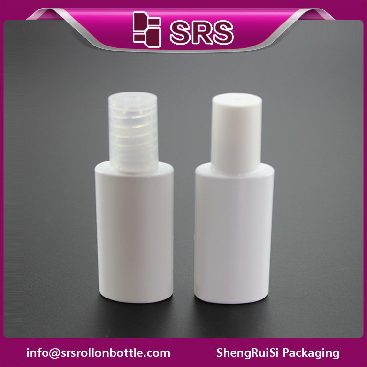 PET-12ML oval shape white PET roll on bottle 12ml empty