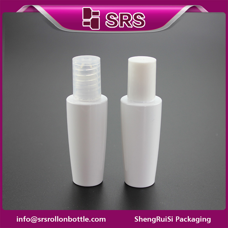 PET-15ML injection white Color 15ml Empty roller Bottle with lid