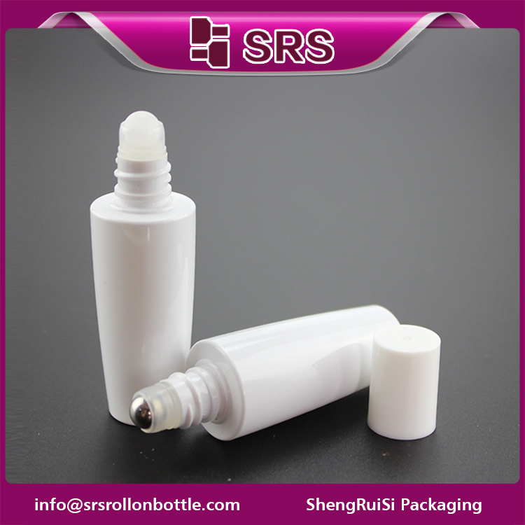 PET-15ML injection white Color 15ml Empty roller Bottle with lid