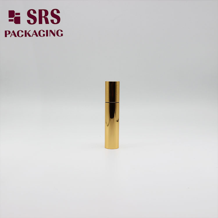empty gold Aluminum Roll on Bottle 10ml Cosmetic Container