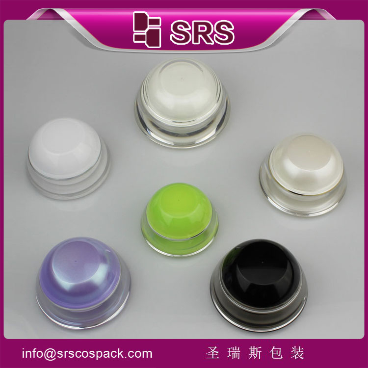 J032 luxury 5ml 15ml 30ml 50ml acrylic face care cream plastic jar