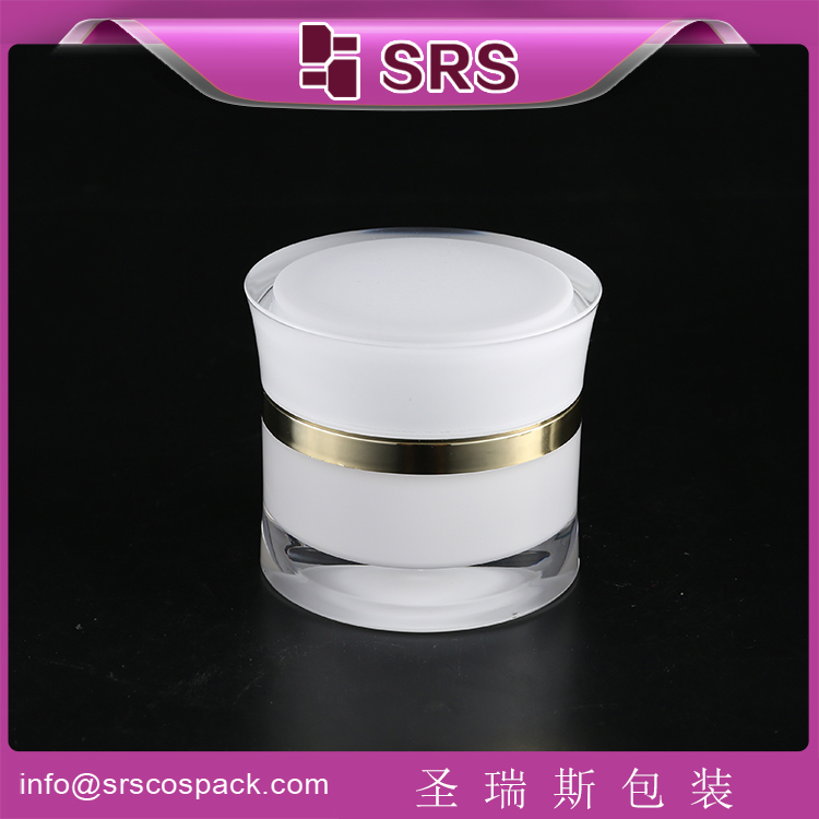 J092 classic round waist acrylic cosmetic empty jar