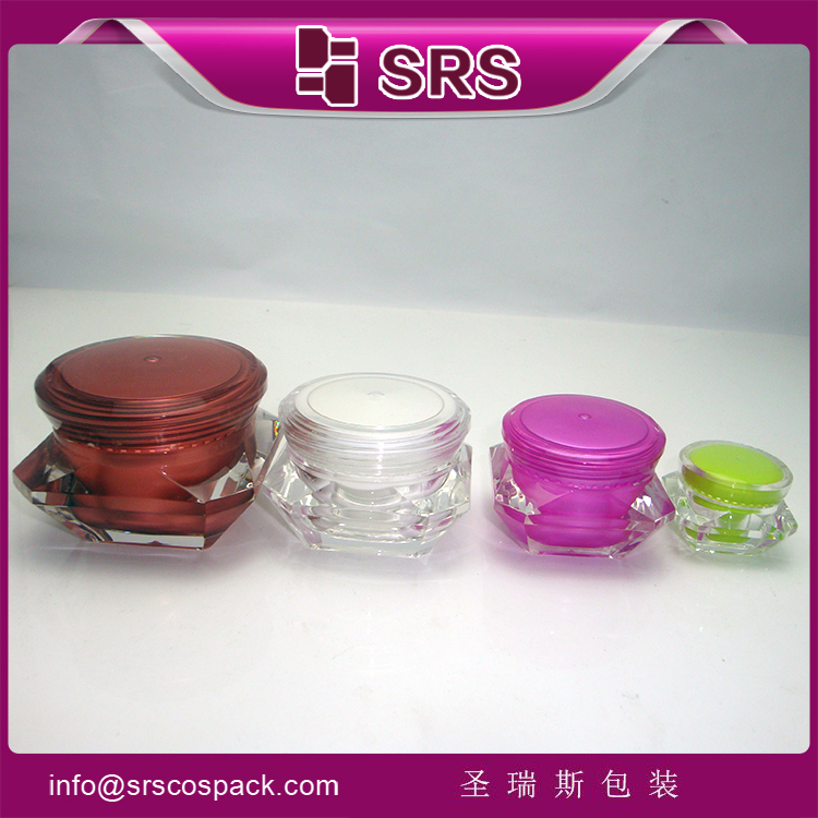 J060A acrylic cream jar with single cap