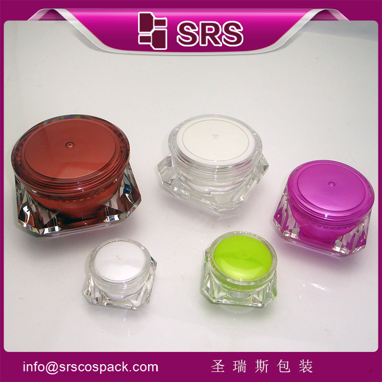 J060A acrylic cream jar with single cap