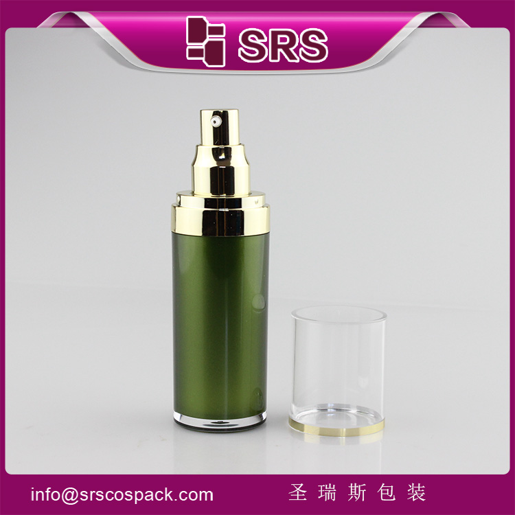 L023 Round Shape acrylic 15ml 30ml 50ml 100ml 120ml Plastic skin whitening lotion Bottle