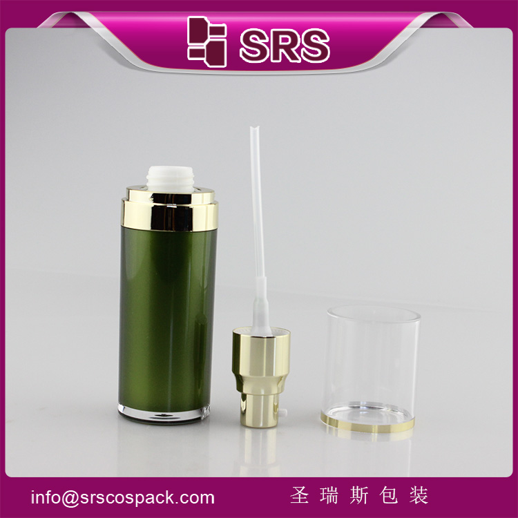 L023 Round Shape acrylic 15ml 30ml 50ml 100ml 120ml Plastic skin whitening lotion Bottle