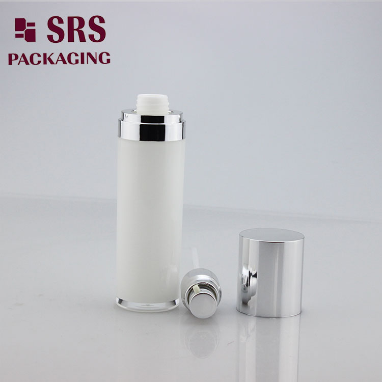 L021 Empty plastic round shape high quality luxury lotion bottle 80ml