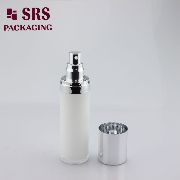 L021 Empty plastic round shape high quality luxury lotion bottle 80ml