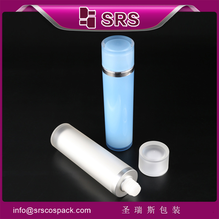 L021-120ML acrylic empty cylinder toner bottle 