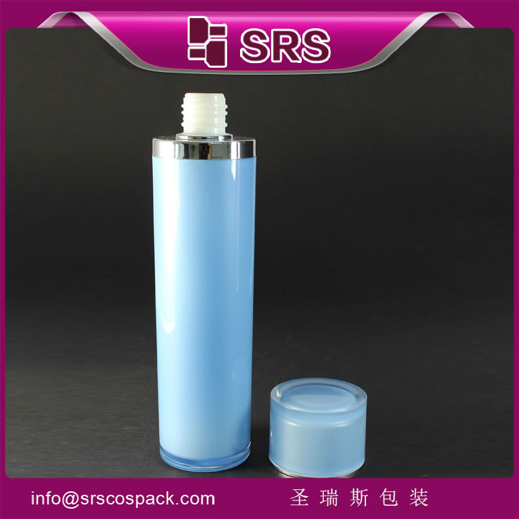 L021-120ML acrylic empty cylinder toner bottle 