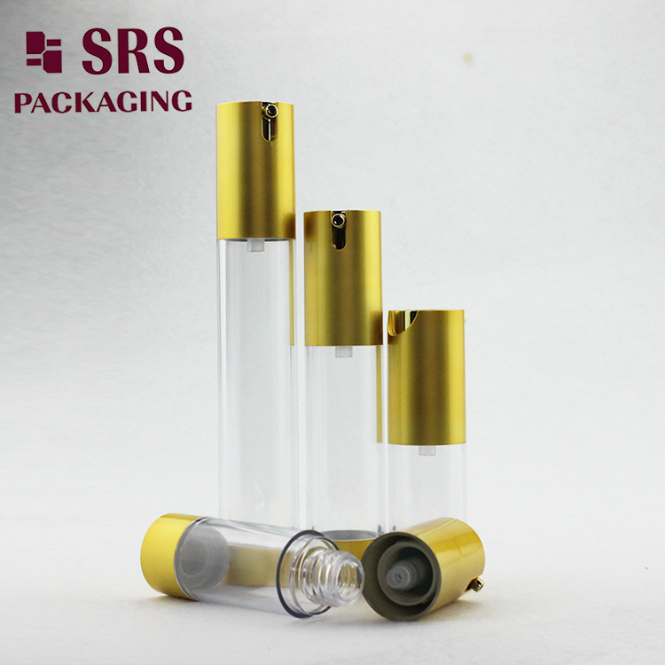 TA021B AS material cylinder airless pump clear foundation bottle 