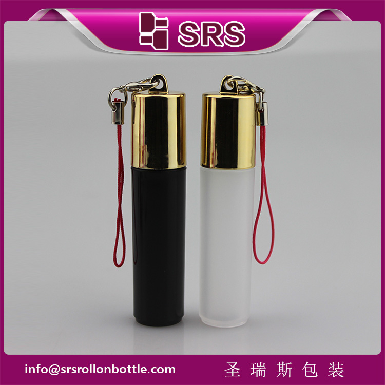 DH-3ml 5ml 7ml 8ml olive oil use sample empty plastic roller bottle with hook