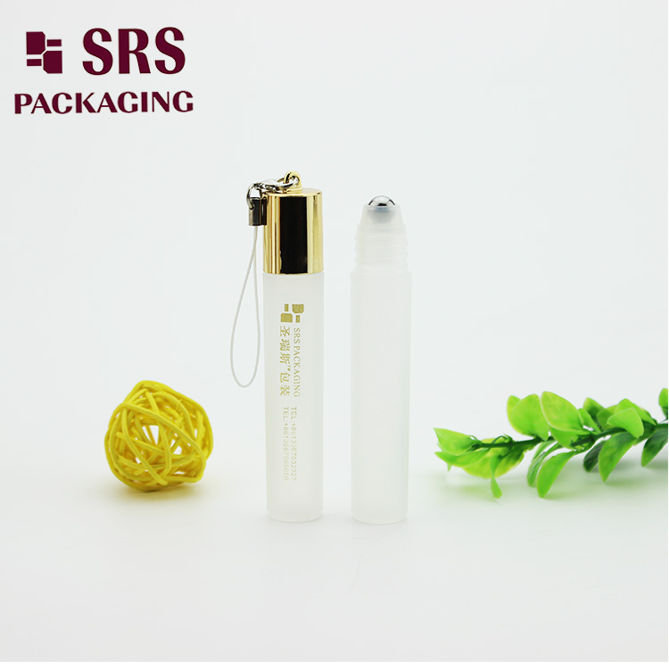 DH-3ml 5ml 7ml 8ml olive oil use sample empty plastic roller bottle with hook