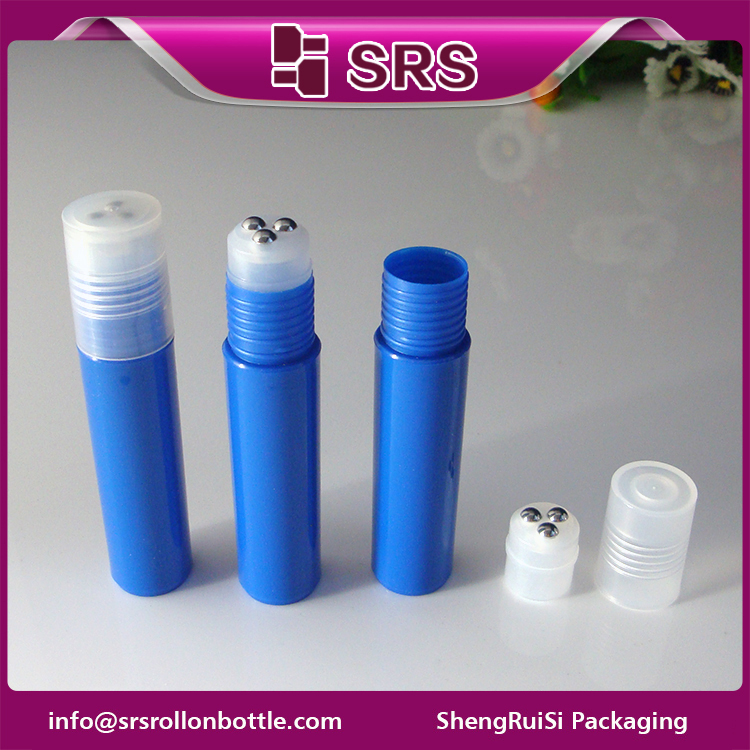 RPP-10ml 15ml 20ml PP empty roller body emulsion bottle with three steel ball