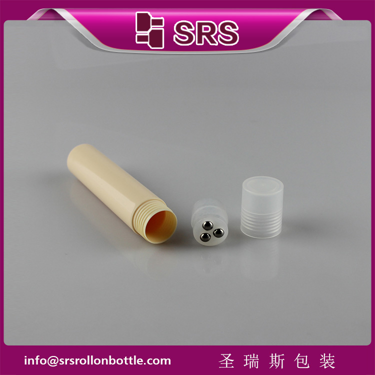 RPP-10ml 15ml 20ml PP empty roller body emulsion bottle with three steel ball